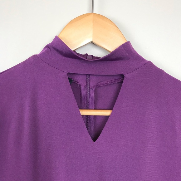 NWT Jones New York Small Purple Blouse Top Shirt - Picture 3 of 8